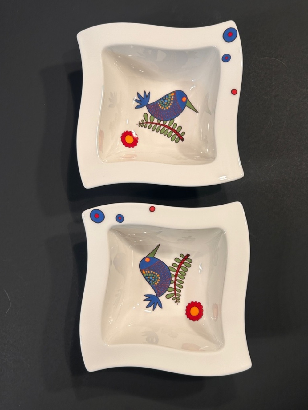 Villeroy & Boch Acapulco New Wave All Purpose Bowls Set of 2 - 6 3/4”